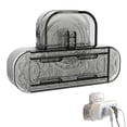 thumbnail image 2 of No-Drill Suction Cup Power Strip Holder,Self Adhesive Wall Mount Socket Organizer,Plastic Socket Holder,Multi-Functional Organizer Rack,Drill-Free Power Strip Organizer for Home & Office,Gray, 2 of 9
