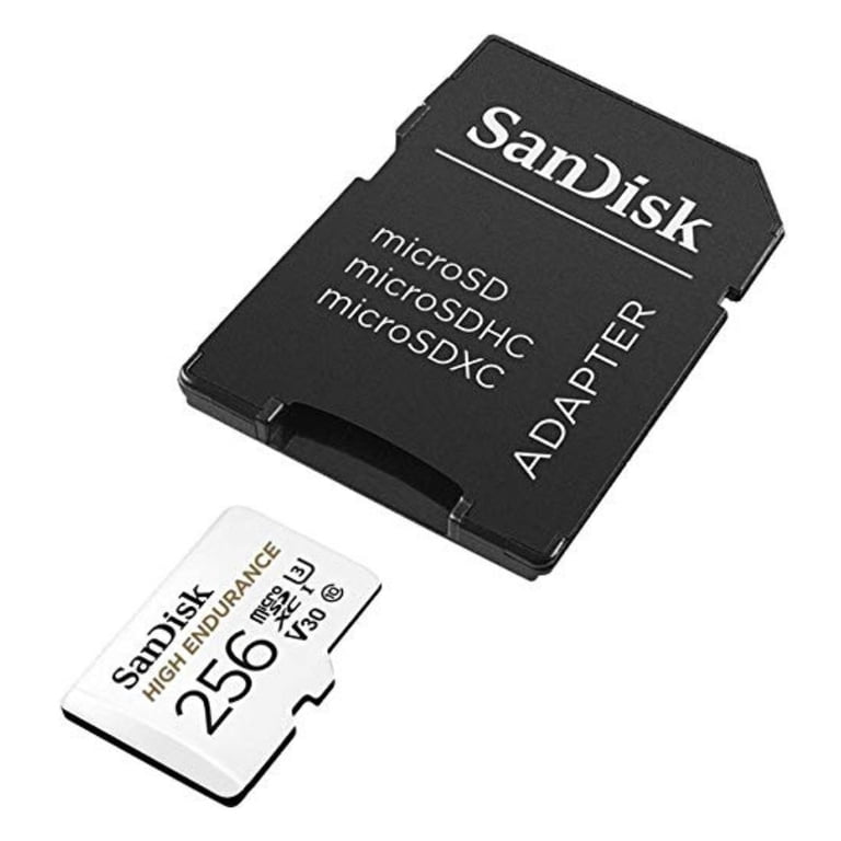 SanDisk High Endurance 256GB UHS-I microSDXC Memory Card with SD