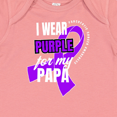 thumbnail image 4 of Inktastic I Wear Purple for My Papa Pancreatic Cancer Awareness Boys or Girls Baby Bodysuit, 4 of 5