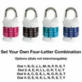 thumbnail image 3 of Vertical Resettable Word Combination Padlock,1 Pack,Color May Vary, 3 of 6