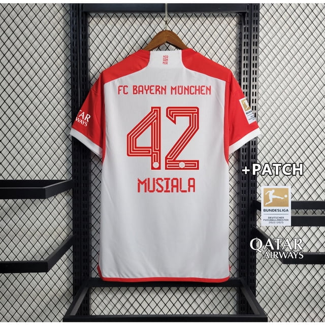 Bayern Munich Inicio 23/24 Camiseta De Fútbol kit S-4XL : Puede Agregar Su Nombre Y Número