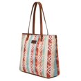 thumbnail image 3 of Bolso WG53-8112BR de lona azteca con correa de piel WG53-8112BR, 3 of 8