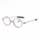 thumbnail image 4 of Gafas de lectura retro de montura completa, redondas, blancas, pequeñas, estilo literario fresco, espejo Prince, 4 of 5