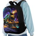 thumbnail image 4 of HUIACONG Steam Train Print School Backpack for Kids Ages 6-18 Large Capacity Lightweight Water-Resistant Bookbag for Boys Girls Elementary Middle High School Daily Use, 4 of 6