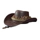 thumbnail image 4 of Sombrero de vaquero para hombre, informal, elegante, cómodo, para exteriores, con protección solar para el escenario. Café, 4 of 9