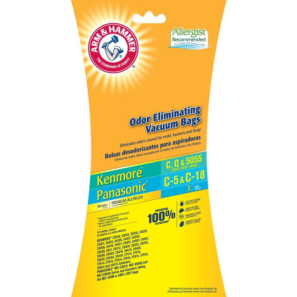 Kenmore Style C, Q & 5055 Premium Allergen Bag Pkg