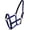 Blue, variant on Adjustable Neoprene Lined Nylon Halter w/ "Running Horse" Overlay (Green)
