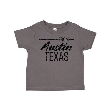 

Inktastic From Austin Texas in Black Distressed Text Gift Toddler Boy or Toddler Girl T-Shirt