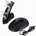 thumbnail image 2 of Dual USB Charge Dock For Sony Playstation 4 Controller Gamepad Handle Cradle Double Charging Charger For PS4 Games Accessories, 2 of 3