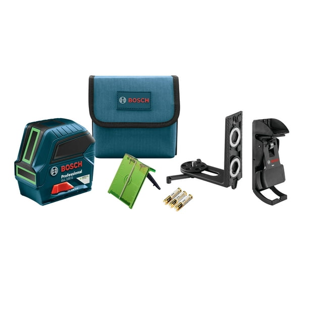 Láser Cross-Line BOSCH GLL 100 GX 30m con baterías y accesorios