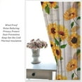 thumbnail image 3 of Sunflower Blackout Curtains Spring Flower Vintage Rustic Farmhouse Bedroom Living Room Kitchen Rod Pocket Decoration Window Drapes 2 Panels W21xL63in, 3 of 6