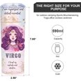 thumbnail image 5 of Virgo September Birthday Gifts for Women - 20oz Skinny Stainless Steel Tumbler, Astrology Decor Gifts，Reusable Stainless Steel Water Bottle for Hot & Cold Drinks Tea Cup Iced Coffee Travel Mug, 5 of 7