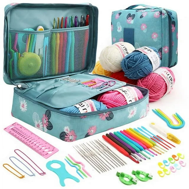 Knitting Tool Set Crochet Hook Wool Exquisite Storage Bag Household Multi-functional Woven Accessories Suitable For Beginner XPY