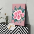 thumbnail image 3 of Vintage Pink Roses Canvas Wall Art 30x40, 3 of 8