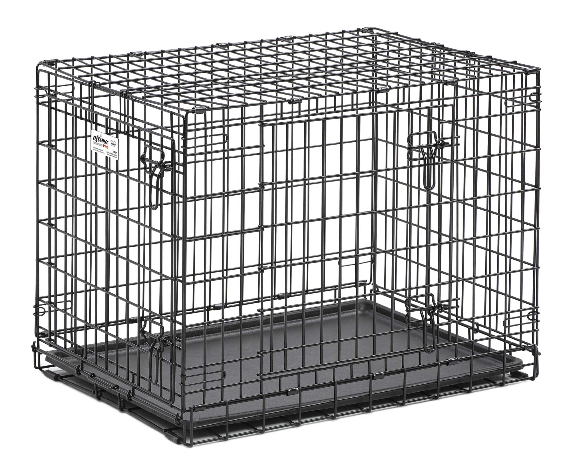 MidWest Homes For Pets Ultima Pro Extra-Strong Double Door Folding Metal Dog Crate, 30" - image 3 of 5
