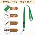 thumbnail image 3 of Uxcell 5 Pack Grass Green Lanyards for Keys, Breakaway Lanyard for Men and ID Badges Holder, 3 of 6