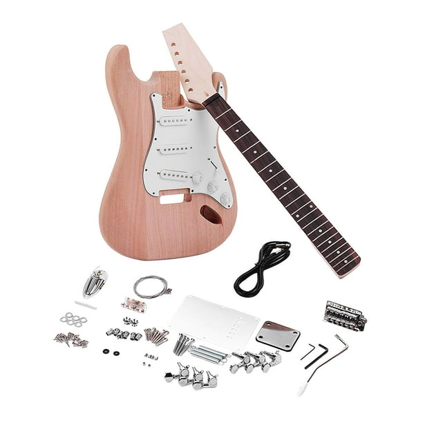 Wood Unfinished Electric Guitar Body DIY Replace Parts Spare Parts Easy to Make