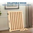 thumbnail image 5 of EastVita Wooden Freestanding Dog Gates for The House,Doorways,Stairs,Fodable Dog Gate Indoor,Step-Over Safety Pet Gate,Paint-Free,Solid Hardwood 24"H 60"W, 5 of 5