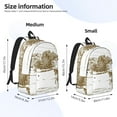 thumbnail image 3 of Honeii Horse Rider In Field Print Canvas College Laptop Backpack, Durable Rucksack Travel Notebook Bag School Backpack Book Bag for Men Women-Small, 3 of 7