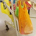 thumbnail image 3 of Bewildely Cuerda Eco Compras Viaje Bolsa de Hombro Tote Plegable Reutilizable Organizadores de utensilios de cocina oro, 3 of 3