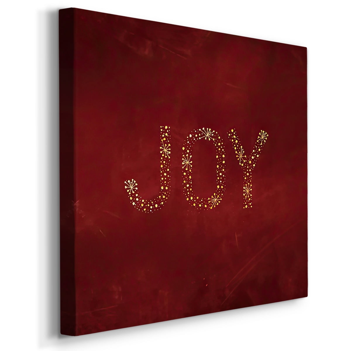 Joy Starburst - Red- Gallery Wrapped Canvas