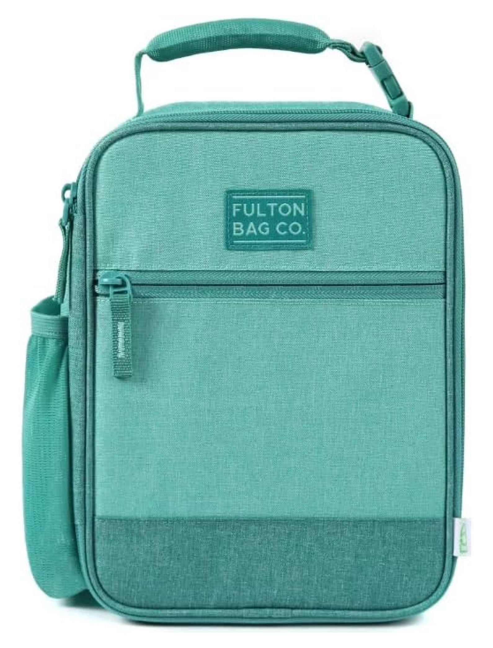 Fulton Bag Co. Thermal Insulated Zippered Lunch Bag Box (Upright) Hardbody Sturdy (Teal)