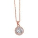 thumbnail image 2 of Collares y colgantes Colgante redondo Clavícula Girasol Collar redondo Diamante Anillo Collar joyería, 2 of 3