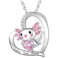 thumbnail image 1 of Cadenas Hermosas de Ajolote High Monaco AxolotlNeck06 1Pza Plata/Rosa Metal Cadena y Dije MXTXK-001, 1 of 4