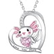 thumbnail image 1 of Cadenas Hermosas de Ajolote High Monaco AxolotlNeck06 1Pza Plata/Rosa Metal Cadena y Dije MXTXK-001, 1 of 4