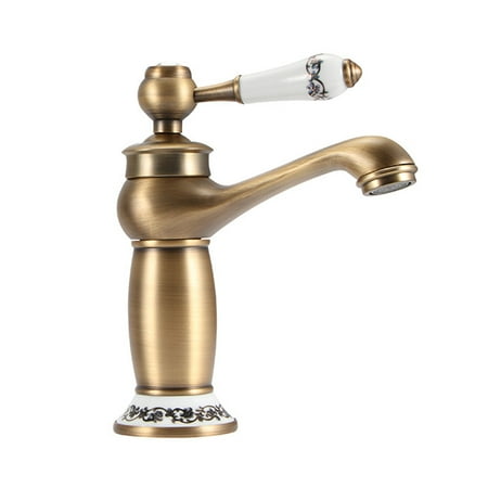 

Retro Vintage Single Lever Faucet Sink Mixer Tap Kitchen Bathroom Faucet