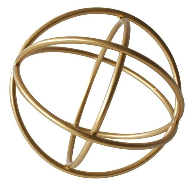 CheungsRattan 4720L Decorative Gold Circular Orbs - Large