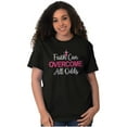 thumbnail image 5 of Breast Cancer Ribbon Christian Faith Women's Graphic T Shirt Tees Brisco Brands S, 5 of 5