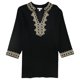thumbnail image 1 of Blusa Charter Club con ribete de encaje para mujer negro extragrande Pull-over, 1 of 2