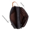 thumbnail image 3 of Men's Travel Toiletry Organizer Bag Canvas Shaving Kit Approved (Black), 3 of 10