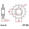thumbnail image 4 of Front & Rear Sproket Kit for HONDA CBR600 F Hurricane-USA 87-90 JT Sprockets, 4 of 7