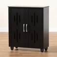 thumbnail image 5 of Baxton Studio Renley Modern and Contemporary Espresso Brown Finished Wood 2-Door Shoe Storage Cabinet, 5 of 24