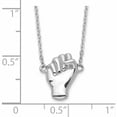 thumbnail image 2 of Sterling Silver Rhodium-Plated Fist Necklace Made In Thailand -Jewelry By Sweet Pea, 2 of 6