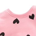 thumbnail image 2 of AVAIL Autumn Children's Todder Girls Heart Printed Long Sleeve T-Shirt and Pant Set, 2 of 5