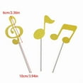thumbnail image 5 of AOOOWER Pack of 1 Music Note Cake Toppers Colorful Decoration for Birthday Party Supplies, 5 of 7