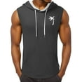 thumbnail image 1 of JAKANYQ Débardeur pour Hommes Vêtements de Course d'Été Plage Imprimé Noix de Coco Col Rond Sans Manches Style Moderne, m, 1 of 4