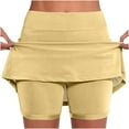 thumbnail image 1 of FNFYFH Clearance Womens Training Loose Fit Solid Color Summer Workout Shorts Quick Dry Athletic Shorts，Beige, 1 of 6
