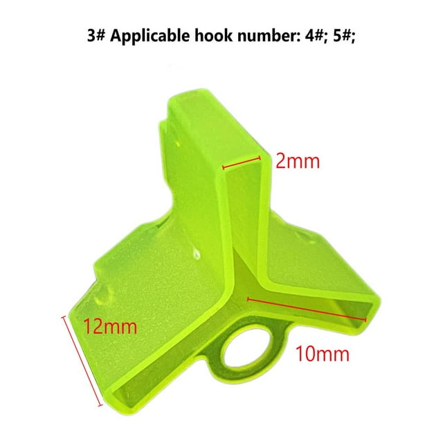 50 Pcs Bonnets de Pêche pour Hameçons Durables Étui Protecteur de Sécurité Jaune 3