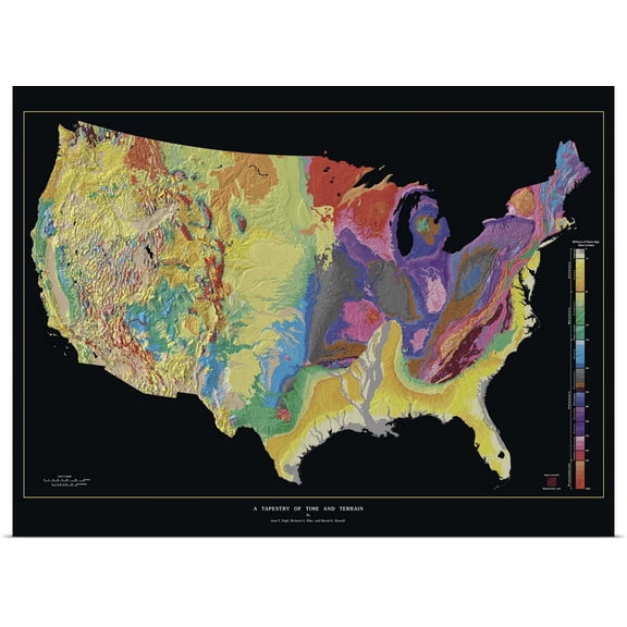 Great BIG Canvas | Rolled Print Collection Poster Print entitled A Tapestry of Time and Terrain