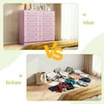 thumbnail image 4 of Ktaxon Large 7 Drawers Dresser Chests for Bedroom, Wood Chset of Drawers,Dressers Organizer for Bedroom, Living Room,Hallway, Pink, 4 of 15