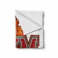 thumbnail image 2 of Fitness Soft Flannel Fleece Throw Blanket, Vibrant the Gym Sign with Star Workout Bodybuilding Exercise, Cozy Plush for Indoor and Outdoor Use, 50" x 60", Red Petrol Blue Orange, by Ambesonne, 2 of 6