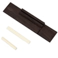 thumbnail image 2 of Puente De Ukelele Tuerca y sillín ABS marfil ranurados + puente de palisandro de 110 mm para piezas de ukelele, 2 of 6