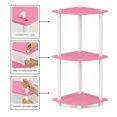 thumbnail image 3 of Furinno Turn-N-Tube Toolless Assembly 3-Tier Closet Corner Shelf, Pink Closet Organizer, Corner Shelf Closet Organizers and Storage, for Wardrobe, Living Room, Pink, 3 of 4