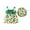 Green, variant on Girl's Dresses Print Cute Casual Comfortable Kids Clothes