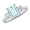 Aquamarine, variant on 1 Carat Emerald LAB GROWN Emerald and LAB GROWN Diamond Engagement Ring (0.5ct Center, AAAA Heirloom Quality) RIPS102W3AM 14K White Gold