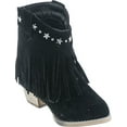 thumbnail image 7 of I YOKIDS CECE-65K Girl's Modern Studded Fringe Cowboy Chunky Ankle Bootie, 7 of 7